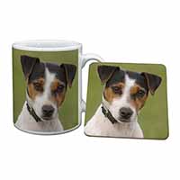 Jack Russell Terrier Dog Mug and Coaster Set