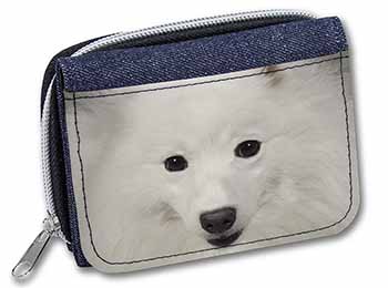 Japanese Spitz Dog Unisex Denim Purse Wallet