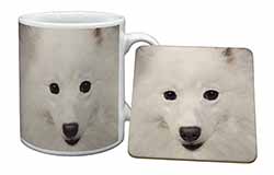 Japanese Spitz Dog Mug and Coaster Set