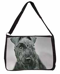 Kerry Blue Terrier Dog Large Black Laptop Shoulder Bag School/College