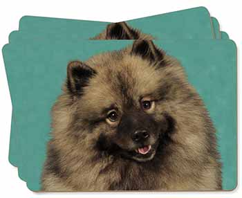 Keeshond Dog Picture Placemats in Gift Box