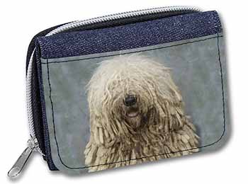 Komondor Dog Unisex Denim Purse Wallet