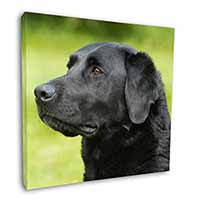 Black Labrador Dog Square Canvas 12"x12" Wall Art Picture Print