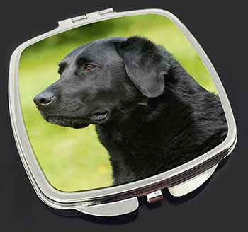 Black Labrador Dog Make-Up Compact Mirror