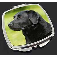 Black Labrador Dog Make-Up Compact Mirror