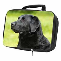 Black Labrador Dog Black Insulated School Lunch Box/Picnic Bag