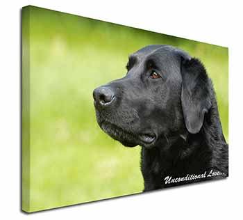 Black Labrador-With Love Canvas X-Large 30"x20" Wall Art Print