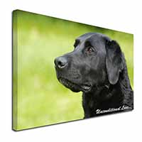 Black Labrador-With Love Canvas X-Large 30"x20" Wall Art Print