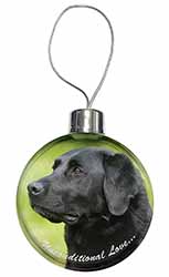 Black Labrador-With Love Christmas Bauble