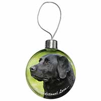 Black Labrador-With Love Christmas Bauble