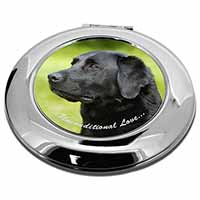 Black Labrador-With Love Make-Up Round Compact Mirror