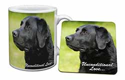 Black Labrador-With Love Mug and Coaster Set