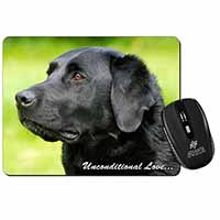 Black Labrador-With Love Computer Mouse Mat