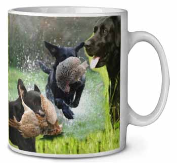 Retrieving Labrador Montage Ceramic 10oz Coffee Mug/Tea Cup