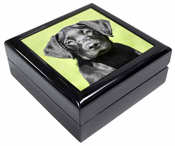 Black Labrador Puppy Keepsake/Jewellery Box