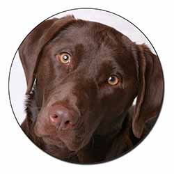 Chocolate Labrador Fridge Magnet Printed Full Colour