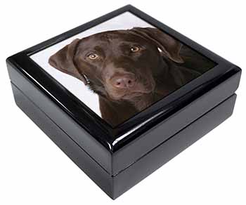 Chocolate Labrador Keepsake/Jewellery Box