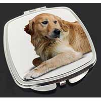 Golden Retriever Dog Make-Up Compact Mirror