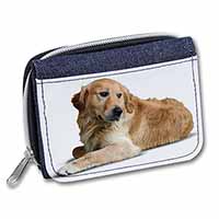 Golden Retriever Dog Unisex Denim Purse Wallet