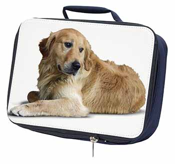 Golden Retriever Dog Navy Insulated School Lunch Box/Picnic Bag