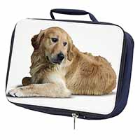 Golden Retriever Dog Navy Insulated School Lunch Box/Picnic Bag