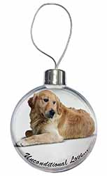 Golden Retriever-With Love Christmas Bauble