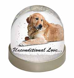 Golden Retriever-With Love Snow Globe Photo Waterball