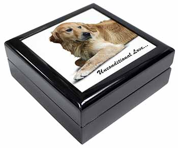 Golden Retriever-With Love Keepsake/Jewellery Box