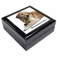 Golden Retriever-With Love Keepsake/Jewellery Box