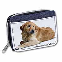 Golden Retriever-With Love Unisex Denim Purse Wallet