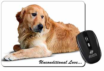 Golden Retriever-With Love Computer Mouse Mat