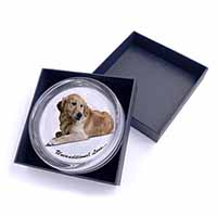 Golden Retriever-With Love Glass Paperweight in Gift Box