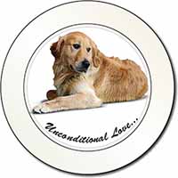 Golden Retriever-With Love Car or Van Permit Holder/Tax Disc Holder