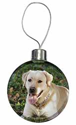 Yellow Labrador Dog Christmas Bauble