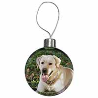 Yellow Labrador Dog Christmas Bauble