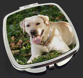 Yellow Labrador Dog Make-Up Compact Mirror