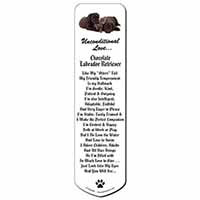 Black Labrador and Cat Bookmark, Book mark, Printed full colour