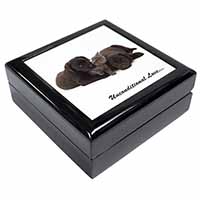 Black Labrador and Cat Keepsake/Jewellery Box