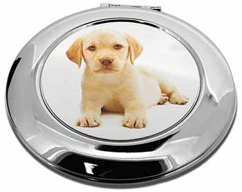 Yellow Labrador Make-Up Round Compact Mirror