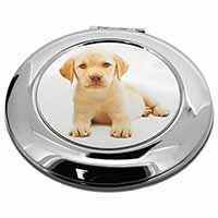 Yellow Labrador Make-Up Round Compact Mirror