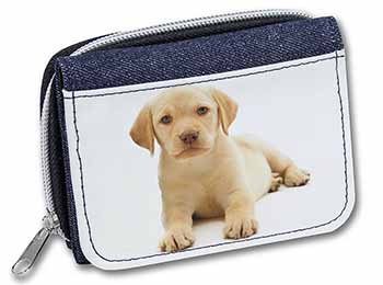 Yellow Labrador Unisex Denim Purse Wallet