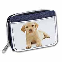 Yellow Labrador Unisex Denim Purse Wallet