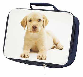 Yellow Labrador Navy Insulated School Lunch Box/Picnic Bag