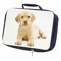 Yellow Labrador Navy Insulated School Lunch Box/Picnic Bag