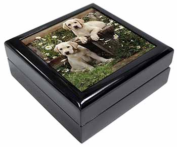Yellow Labrador Puppies Keepsake/Jewellery Box