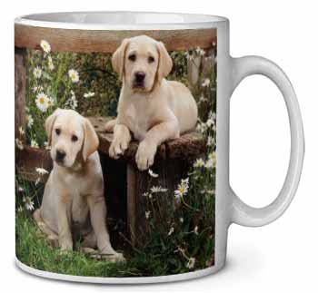 Yellow Labrador Puppies Ceramic 10oz Coffee Mug/Tea Cup