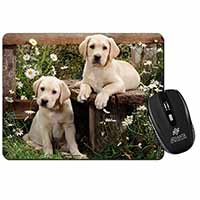 Yellow Labrador Puppies Computer Mouse Mat