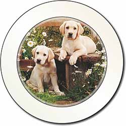 Yellow Labrador Puppies Car or Van Permit Holder/Tax Disc Holder