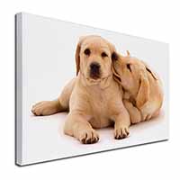 Yellow Labrador Dogs Canvas X-Large 30"x20" Wall Art Print