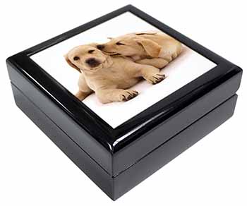 Yellow Labrador Dogs Keepsake/Jewellery Box
